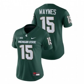 Trae Waynes Michigan State Spartans Women Green College Football Game Jersey