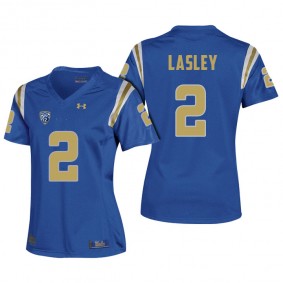 Women UCLA Bruins Jordan Lasley #2 Royal College 2017 Season New Under Armour Player Jersey