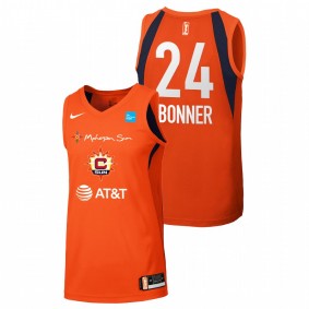 Women WNBA #24 Orange DeWanna Bonner Replica Jersey