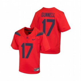 Youth Arizona Wildcats Grant Gunnell Red Nike Replica Football Jersey