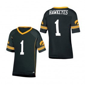 Youth Black Iowa Hawkeyes Football Jersey