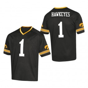 Youth Black Iowa Hawkeyes Replica Football Jersey