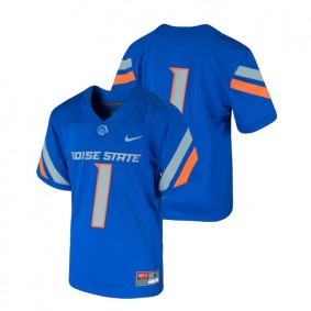 Youth Boise State Broncos Nike #1 Royal College Football Team Replica Jersey