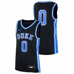 Youth Duke Blue Devils Black College Basketball Replica Jersey