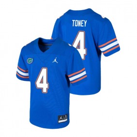 Youth Florida Gators Jordan Brand #4 Royal Kadarius Toney Game College Football Jersey