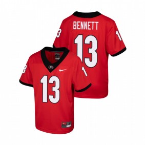 Youth Georgia Bulldogs Stetson Bennett Red Game Jersey