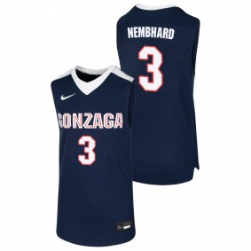 Youth Gonzaga Bulldogs #3 Navy Andrew Nembhard College Basketball Jersey