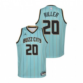 youth 2020-21 #20 Mint Green Grant Riller 2020 NBA Draft City Jersey