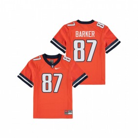 Youth Illinois Fighting Illini Daniel Barker Orange Nike Replica Football Jersey