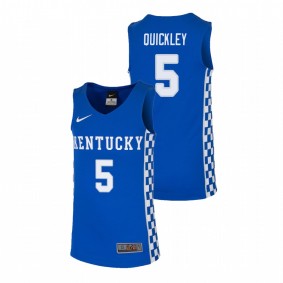 Youth Kentucky Wildcats #5 Royal Immanuel Quickley College Basketball Replica Jersey