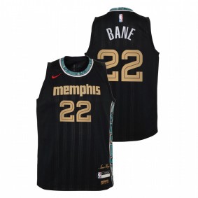 Youth Memphis Grizzlies 2020-21 #22 Black Desmond Bane 2020 NBA Draft City Edition Jersey