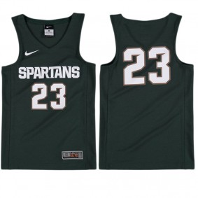 Youth Michigan State Spartans #23 Green Tank Top Basketball Performance Jersey