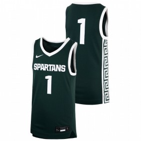 Youth Michigan State Spartans Green College Basketball Replica Jersey