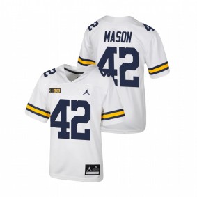 Youth Michigan Wolverines Ben Mason White Untouchable Football Jersey