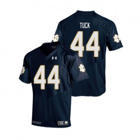 Youth Notre Dame Fighting Irish Under Armour #44 Navy Justin Tuck College Football Replica Jersey