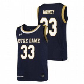 Youth Notre Dame Fighting Irish #33 Navy John Mooney College Basketball Replica Jersey