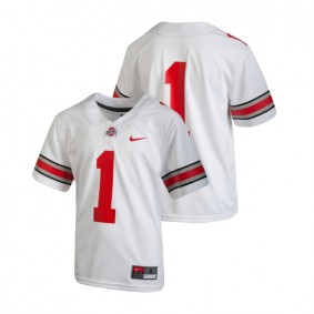 Youth Ohio State Buckeyes Nike #1 White College Football Team Replica Jersey