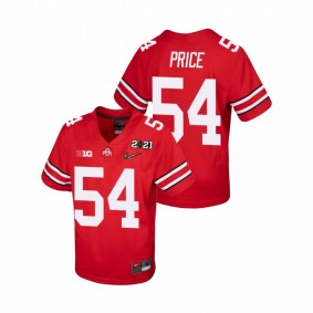 Youth Ohio State Buckeyes Billy Price Scarlet 2021 National Championship Jersey