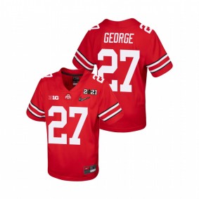 Youth Ohio State Buckeyes Eddie George Scarlet 2021 National Championship Jersey