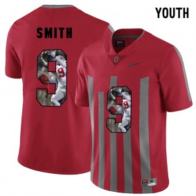 Youth Ohio State Buckeyes Devin Smith #9 Red Player Pictorital Fashion Football Jersey