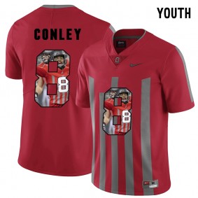 Youth Ohio State Buckeyes Gareon Conley #8 Red Player Pictorital Fashion Football Jersey