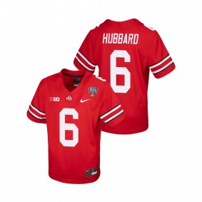 Youth Ohio State Buckeyes Sam Hubbard Scarlet 2021 Sugar Bowl College Football Jersey