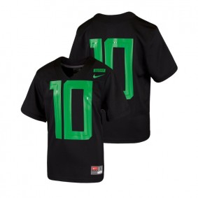 Youth Oregon Ducks Nike #10 Black 2018 Mighty Oregon Football Game Jersey