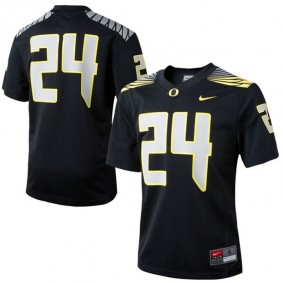 Youth Oregon Ducks #24 Black Game Football Jersey