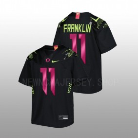 Troy Franklin Oregon Ducks Breast Cancer Awareness Black Youth Jersey Untouchable Football