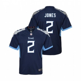 Youth Tennessee Titans Julio Jones Navy Game Jersey