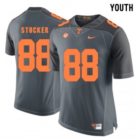 Youth Tennessee Volunteers Football #88 Grey College Luke Stocker Jersey