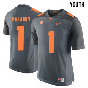 Youth Tennessee Volunteers Football #1 Grey College Michael Palardy Jersey