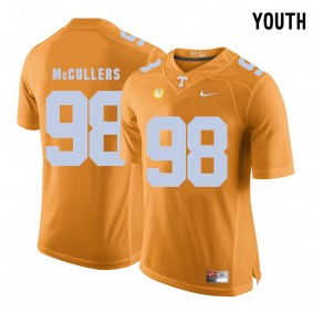 Youth Tennessee Volunteers Football #98 Orange College Daniel McCullers Jersey