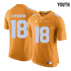 Youth Tennessee Volunteers Football #18 Orange College Jason Croom Jersey