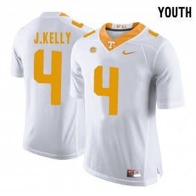 Youth Tennessee Volunteers Football #4 White College John Kelly Jersey