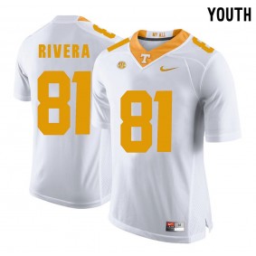 Youth Tennessee Volunteers Football #81 White College Mychal Rivera Jersey