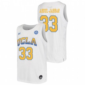 Youth UCLA Bruins 2019-20 #33 White Kareem Abdul-Jabbar College Baketball Replica Jersey