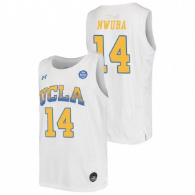 Youth UCLA Bruins 2019-20 #14 White Kenneth Nwuba College Baketball Replica Jersey