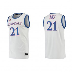 Zach Clemence Kansas Jayhawks adidas Swingman College Basketball Jersey Gray