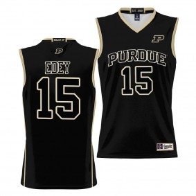 Zach Edey Purdue Boilermakers #15 Black NIL Basketball Jersey Unisex Lightweight