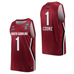 Zia Cooke South Carolina Gamecocks Garnet College Women's Basketball Final Four Jersey