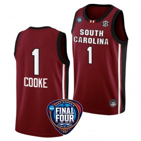 Zia Cooke South Carolina Gamecocks #1 Garnet 2024 NCAA March Madness Final Four Jersey Unisex Womens Basketball